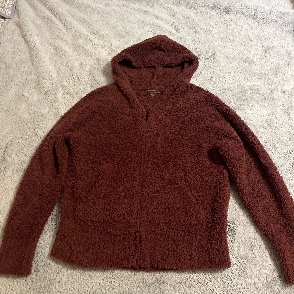 Barefoot Dreams CozyChic hoodie with zipper front